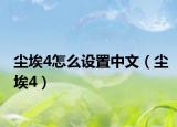 尘埃4怎么设置中文（尘埃4）