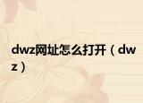 dwz网址怎么打开（dwz）