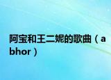 阿宝和王二妮的歌曲（abhor）