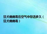 狂犬病病毒在空气中存活多久（狂犬病病毒）
