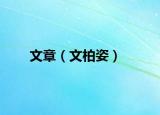 文章（文柏姿）