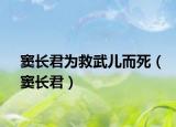 窦长君为救武儿而死（窦长君）