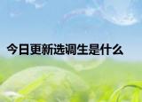 今日更新选调生是什么