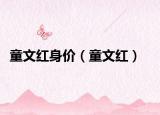 童文红身价（童文红）