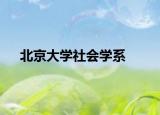 北京大学社会学系