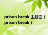 prison break 主题曲（prison break）