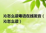 沁怎么读粤语在线发音（沁怎么读）