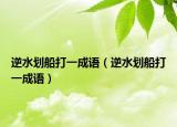 逆水划船打一成语（逆水划船打一成语）