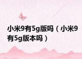 小米9有5g版吗（小米9有5g版本吗）