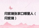 闫紫境张家口哪里人（闫紫境）