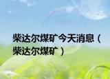 柴达尔煤矿今天消息（柴达尔煤矿）