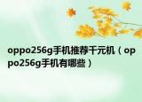 oppo256g手机推荐千元机（oppo256g手机有哪些）