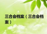 三合会档案（三合会档案）