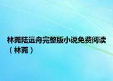 林菀陆远舟完整版小说免费阅读（林菀）