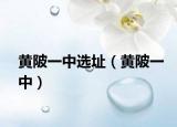黄陂一中选址（黄陂一中）