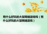 有什么好玩的大型网络游戏吗（有什么好玩的大型网络游戏）