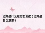迃幵是什么意思怎么读（迃幵是什么意思）