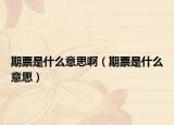期票是什么意思啊（期票是什么意思）