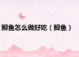 鮣鱼怎么做好吃（鮣鱼）