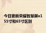 今日更新荣耀智慧屏x1 55寸和65寸区别