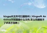 kingsoft文件可以删除吗（Kingsoft Antivirus不知道是什么文件,怎么也删除不了求高手指教）