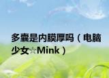 多囊是内膜厚吗（电脑少女☆Mink）