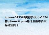 iphone6A1524内存多大（a1524的iphone 6 plus是什么版本多大存储空间）
