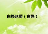 白烨赵爵（白烨）