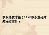 罗永浩卖冰箱（1120罗永浩砸冰箱维权事件）