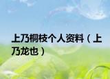 上乃桐枝个人资料（上乃龙也）