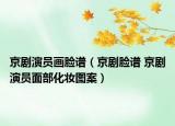 京剧演员画脸谱（京剧脸谱 京剧演员面部化妆图案）