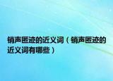 销声匿迹的近义词（销声匿迹的近义词有哪些）