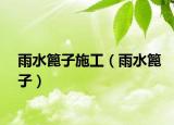 雨水篦子施工（雨水篦子）