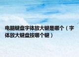 电脑键盘字体放大键是哪个（字体放大键盘按哪个键）