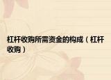 杠杆收购所需资金的构成（杠杆收购）