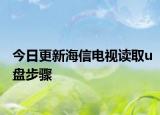今日更新海信电视读取u盘步骤