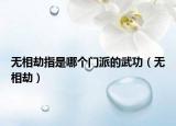 无相劫指是哪个门派的武功（无相劫）