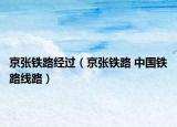 京张铁路经过（京张铁路 中国铁路线路）