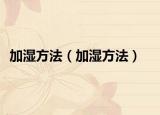 加湿方法（加湿方法）