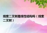 线索二叉树是线性结构吗（线索二叉树）