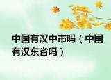 中国有汉中市吗（中国有汉东省吗）