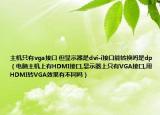 主机只有vga接口 但显示器是dvi-i接口能转换吗是dp（电脑主机上有HDMI接口,显示器上只有VGA接口,用HDMI转VGA效果有不同吗）