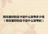 现在最好的显卡是什么型号多少钱（现在最好的显卡是什么型号的）