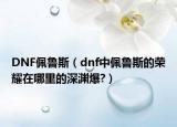 DNF佩鲁斯（dnf中佩鲁斯的荣耀在哪里的深渊爆?）