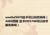 amdhd5670显卡可以玩吃鸡吗（AMD四核 显卡HD5700可以玩守望先锋吗）
