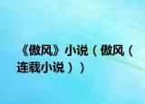 《傲风》小说（傲风（连载小说））