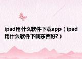 ipad用什么软件下载app（ipad用什么软件下载东西好?）