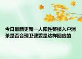 今日最新更新一人阳性整楼入户消杀是否合理卫健委是这样回应的