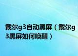戴尔g3自动黑屏（戴尔g3黑屏如何唤醒）