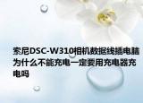 索尼DSC-W310相机数据线插电脑为什么不能充电一定要用充电器充电吗